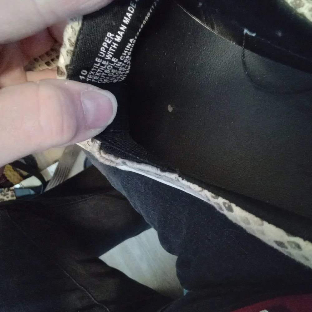 a.new.day Bibi Size 10 Snake Print Faux Leather Slip-On Sneakers - Picture 12 of 16